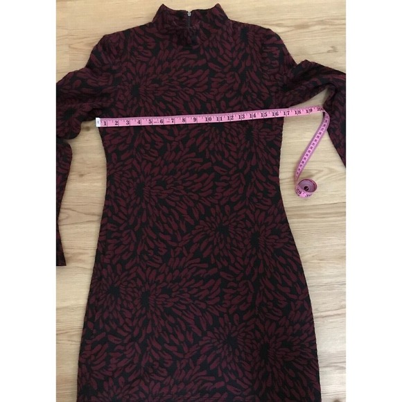 Anthropologie Hutch Michaela Red and Black Textured Dress - Size Small - Picture 6 of 9